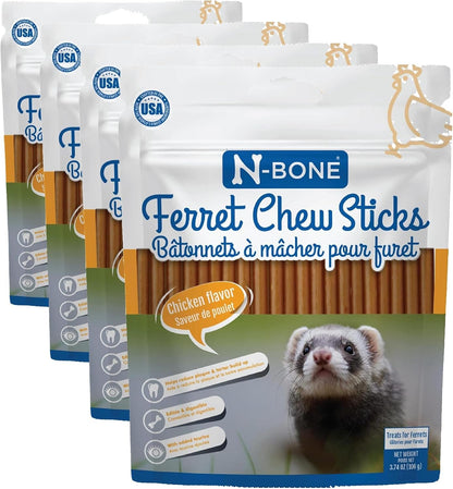 N-Bone Ferret Chew Sticks, Salmon Flavor, Natural Ferret Treats & Chew Treats, Tasty Snacks for Ferrets, 1.87 Oz15