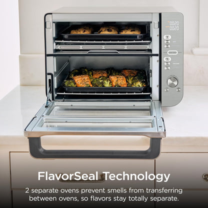 Ninja Double Stack XL Countertop Oven, 12-In-1, Stainless Steel, DCT601 | Dualzone, Smart Finish, Flavorseal, Fits 4.5 Lb Chicken & 6 Lbs Wings, Air Fry, Bake, Broil9