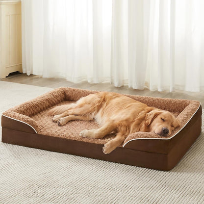 WNPETHOME Dog Beds for Large Sized Dogs, Washable Orthopedic Dog Couch Sofa Bed with Waterproof Lining & Non-Skid Bottom for Pet Sleeping8