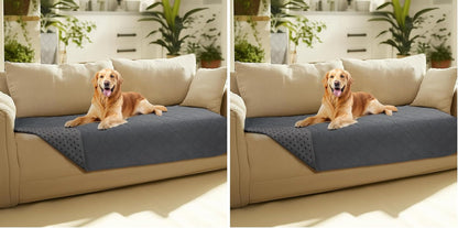 Luciphia 100% Waterproof Couch Cover Blanket for Dogs Anti-Slip Pet Couch Protector Sofa Mat Puppy Cat Blanket with Non-Slip Bottom, Navy Blue, 30X70 Inch9