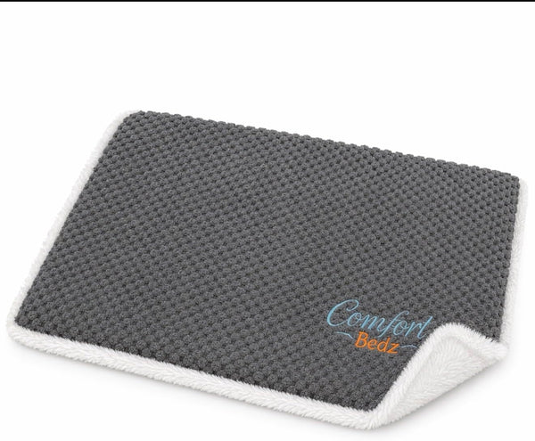 Orthopedic Dog and Cat Bed, Plush Calming Pet Mat, Gray, for Small Dogs and Cats 50 Cm1