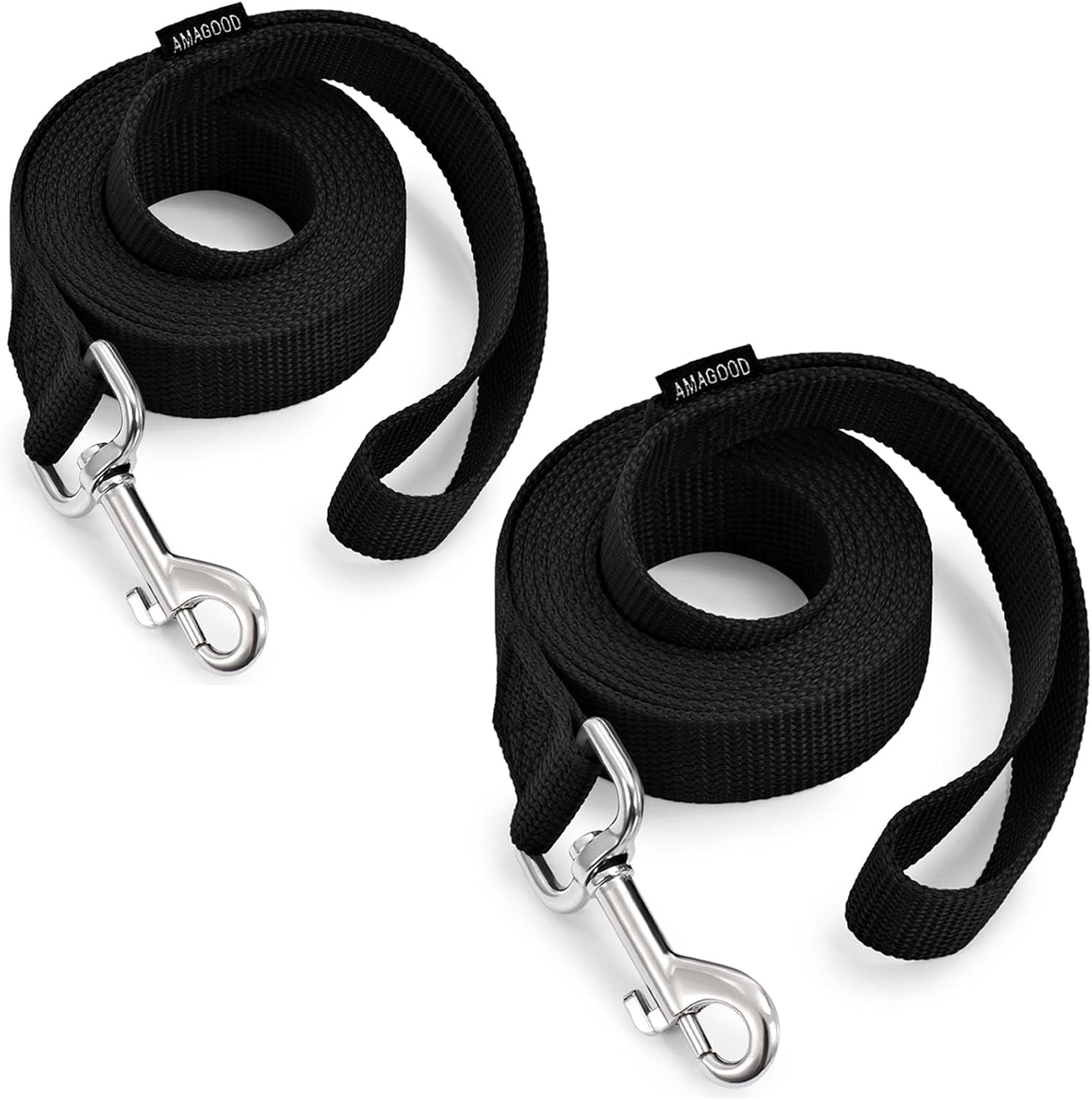 amagood-6-ft-puppy-leash-strong-traditional-style-with-easy-to-use-collar-hook-great-for-small-medium-and-large-dogs-5-8in-x-6-ft-purple