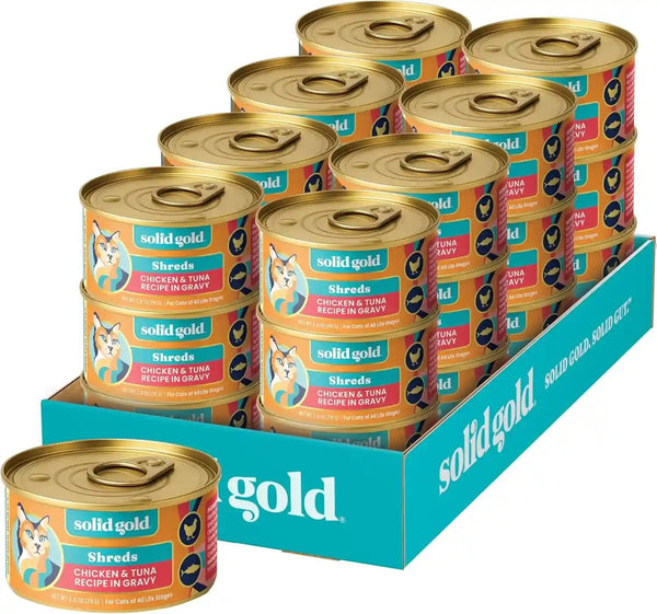 Solid Gold Wet Cat Food Pate for Indoor Cats - Healthy Canned Cat Food Pate W/Real Chicken, Omega Fatty Acids, Vitamins & Minerals - Grain Free & Gluten Free Can Meals for Cats & Kittens - 24Ct/3Oz17