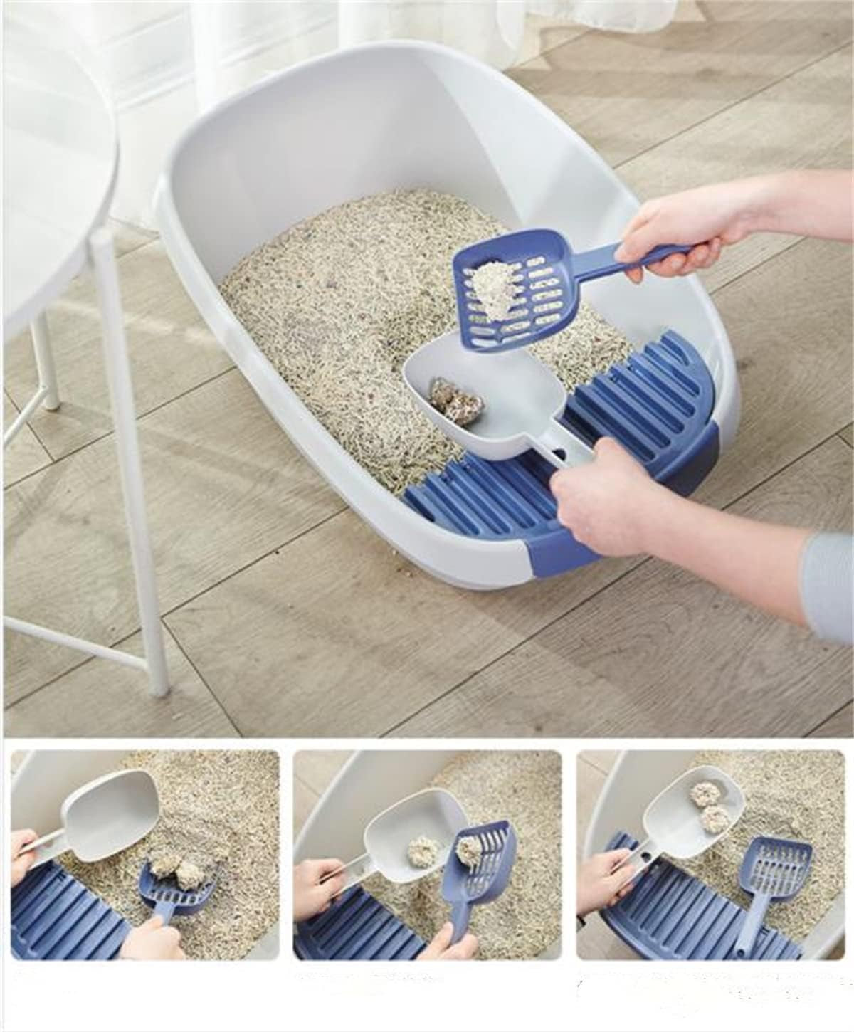 open-cat-litter-box-large-litter-pan-for-cats-high-sided-kitten-litter-box-with-cat-litter-scoop-removable-pedal-type-cat-toilet-pet-supplies-easy-to-clean