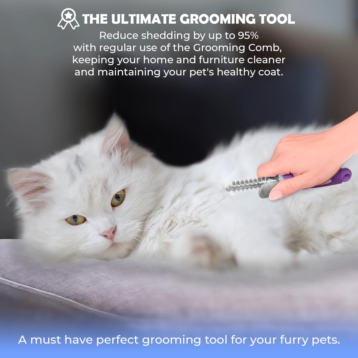 genpepado-dematting-undercoat-rake-comb-for-dogs-cats-with-long-2-5-in-stainless-steel-safety-blades-for-removing-knots-mats-tangles-pet-grooming-deshedding-brush-tool-with-anti-slip-grip