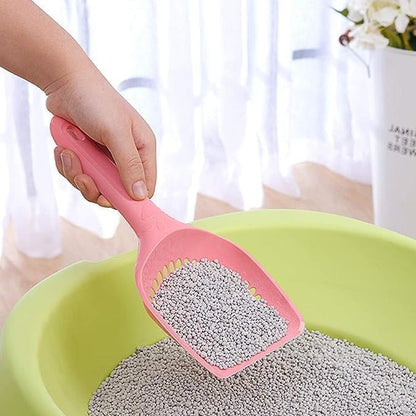 Pink Plastic Cat Litter Scoop Pet Care Sand Waste Scooper Shovel Hollow Cleaning Tool Pet Supplies Easy to Clean Cat Litter Scoops Litter and Housebreaking Pet Supplies3