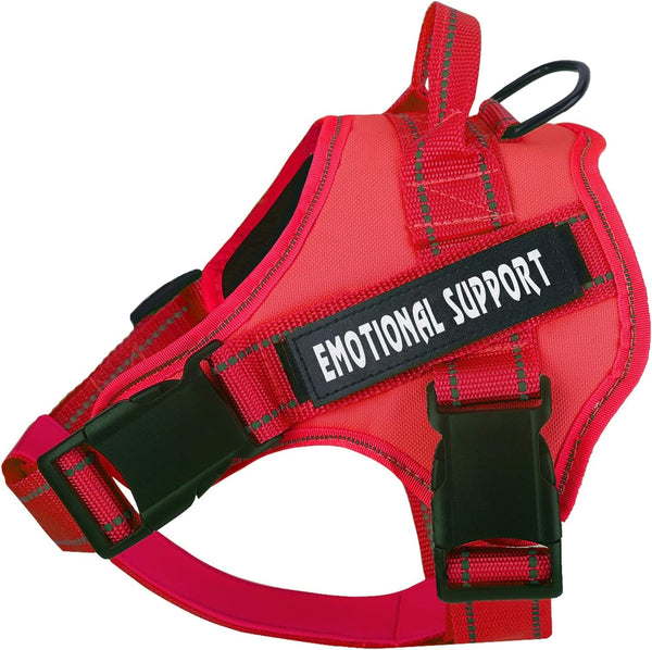 Voopet Service Dog Harness, Emotional Support Pet Vest Harness, Reflective Breathable & Adjustable No Pull ESA Harness for Small Medium Large Dogs (With 4 PCS Removeable Tags),Xx Small (Pack of 1)27