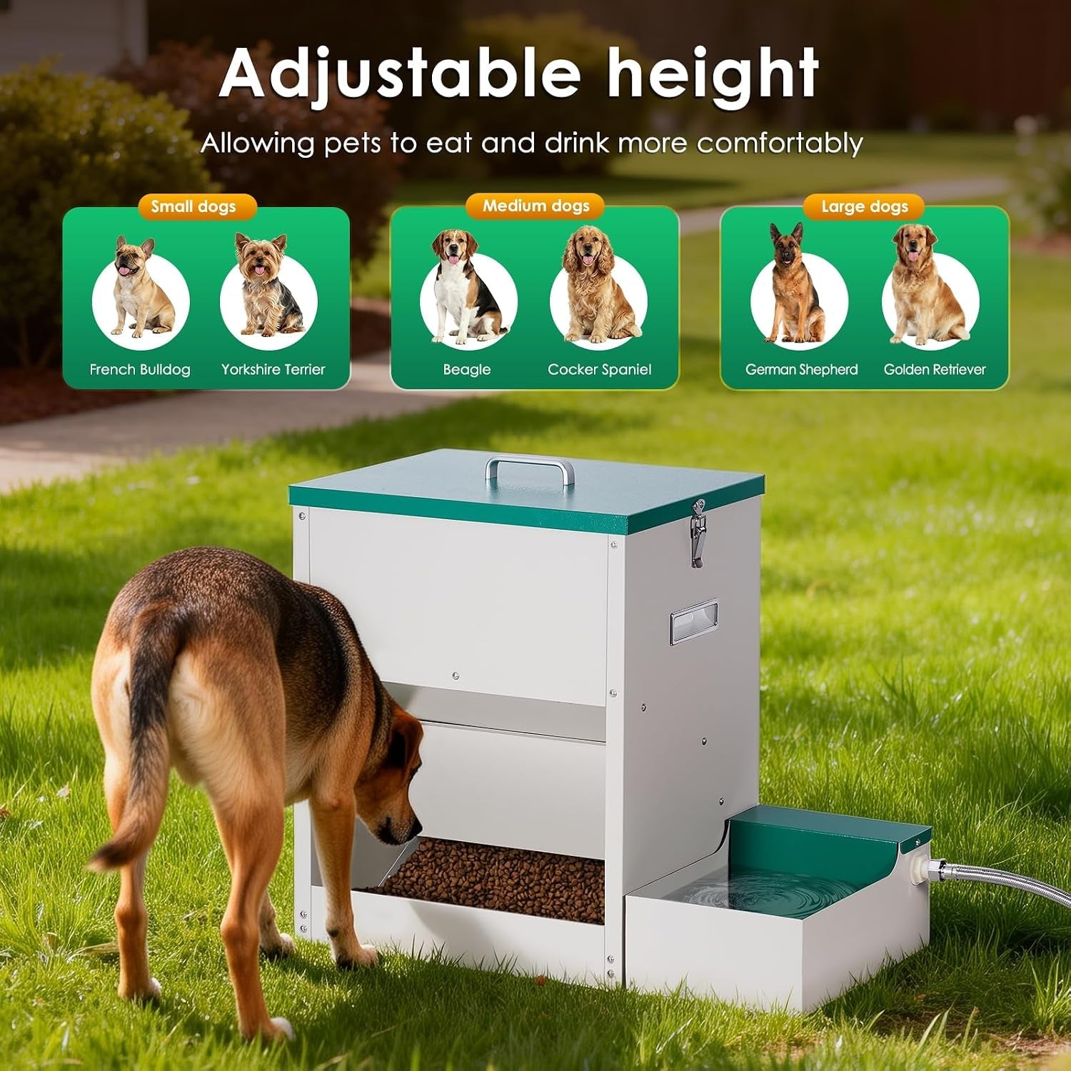 metal-automatic-dog-feeder-water-dispenser-for-large-dogs-outdoor-2-in-1-automatic-dog-feeder-large-breed-and-outdoor-dog-water-bowl-set-for-large-dogs-cats-and-other-pet