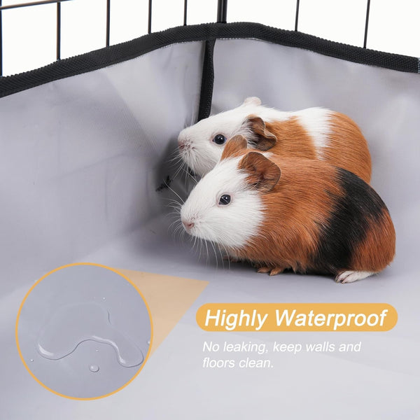 DZWLKJ Guinea Pig Cage Liner Tarp Bottom Waterproof and Washable.Available in 22 Sizes. Base Also for Rabbits, Bunny, Chinchesillas, Hedgehog, Ferrets and Other Small Animals(24X48 Inches)5