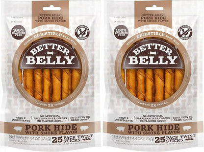Better Belly Proteins with Real Lamb Twists, Digestible Rawhide for Dogs, 25 Count7