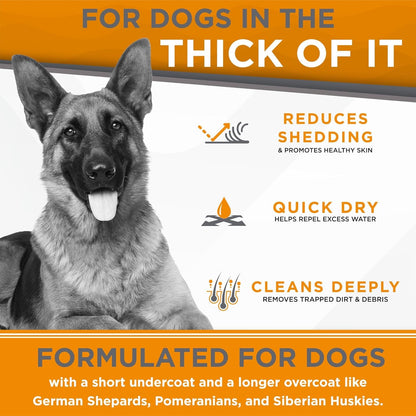 Tropiclean Perfect Fur Deshedding Dog Shampoo for Thick Double Coats, 16Oz | for Breeds with Thick Double Coats | Natural Moisturizing Formula | Puppy Safe5