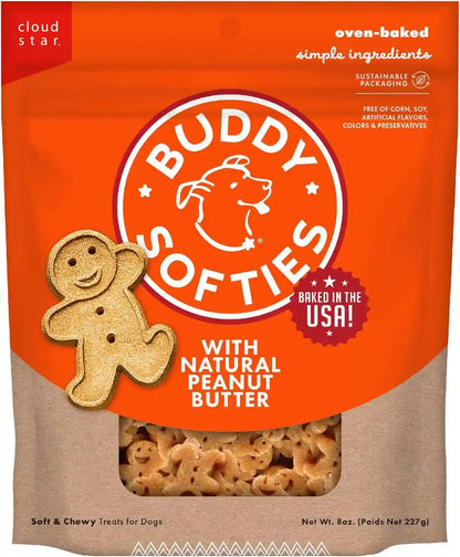Buddy Softies Soft & Chewy Dog Treats Peanut Butter 20 Oz. Jar13
