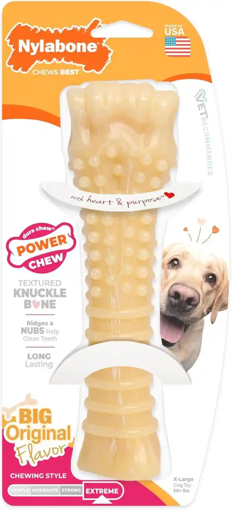 nylabone-original-bone-power-chew-toys-for-dogs-durable-tough-dog-toys-for-aggressive-chewers-long-lasting-chicken-bacon-and-peanut-butter-flavor-small-up-to-25-lbs-1-count-peanut-butter-chicken-and-bacon-flavor-durable-dog-toys-for-aggressive-chewers-helps-clean-teeth-for-dogs-up-to-25-lbs