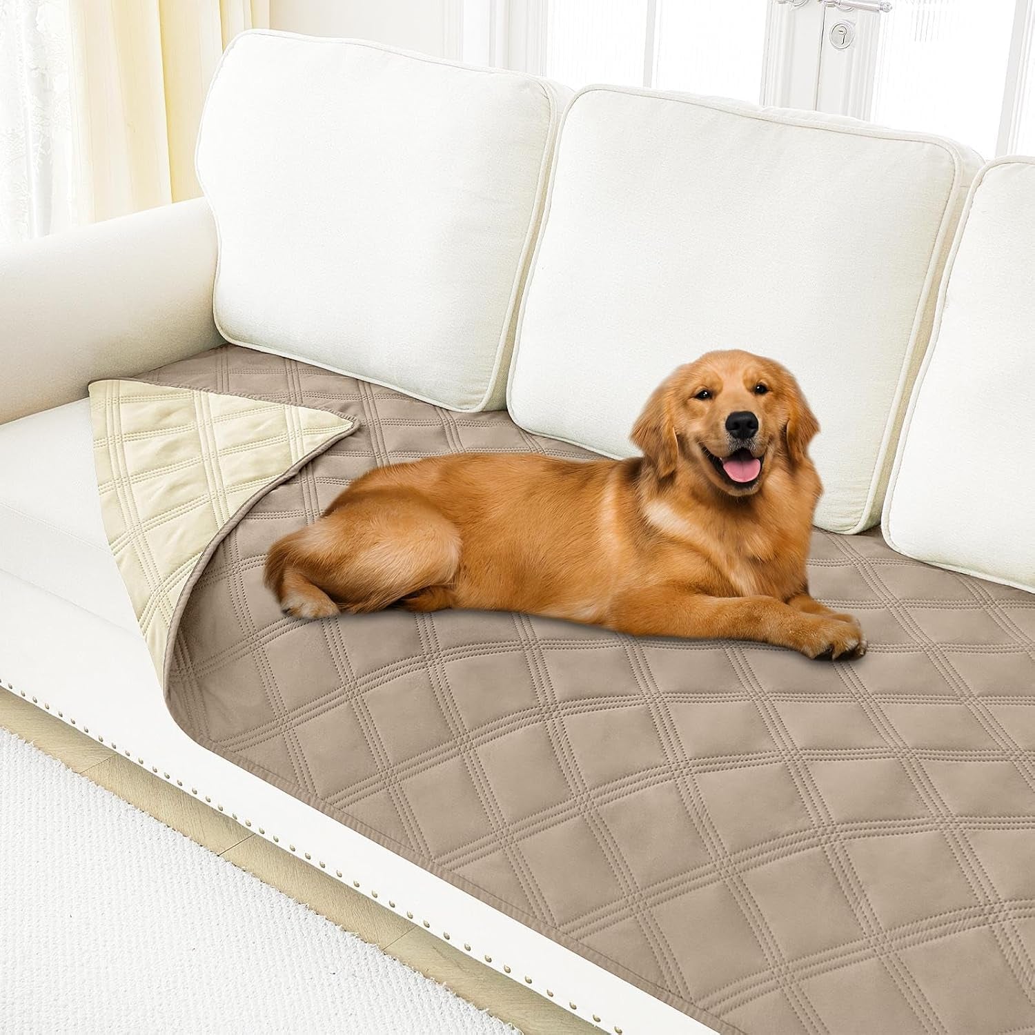 smiry-waterproof-dog-bed-cover-blanket-reversible-pet-blanket-soft-reversible-washable-leakproof-cats-dogs-couch-cover-for-sofa-couch-furniture-30x70-inch