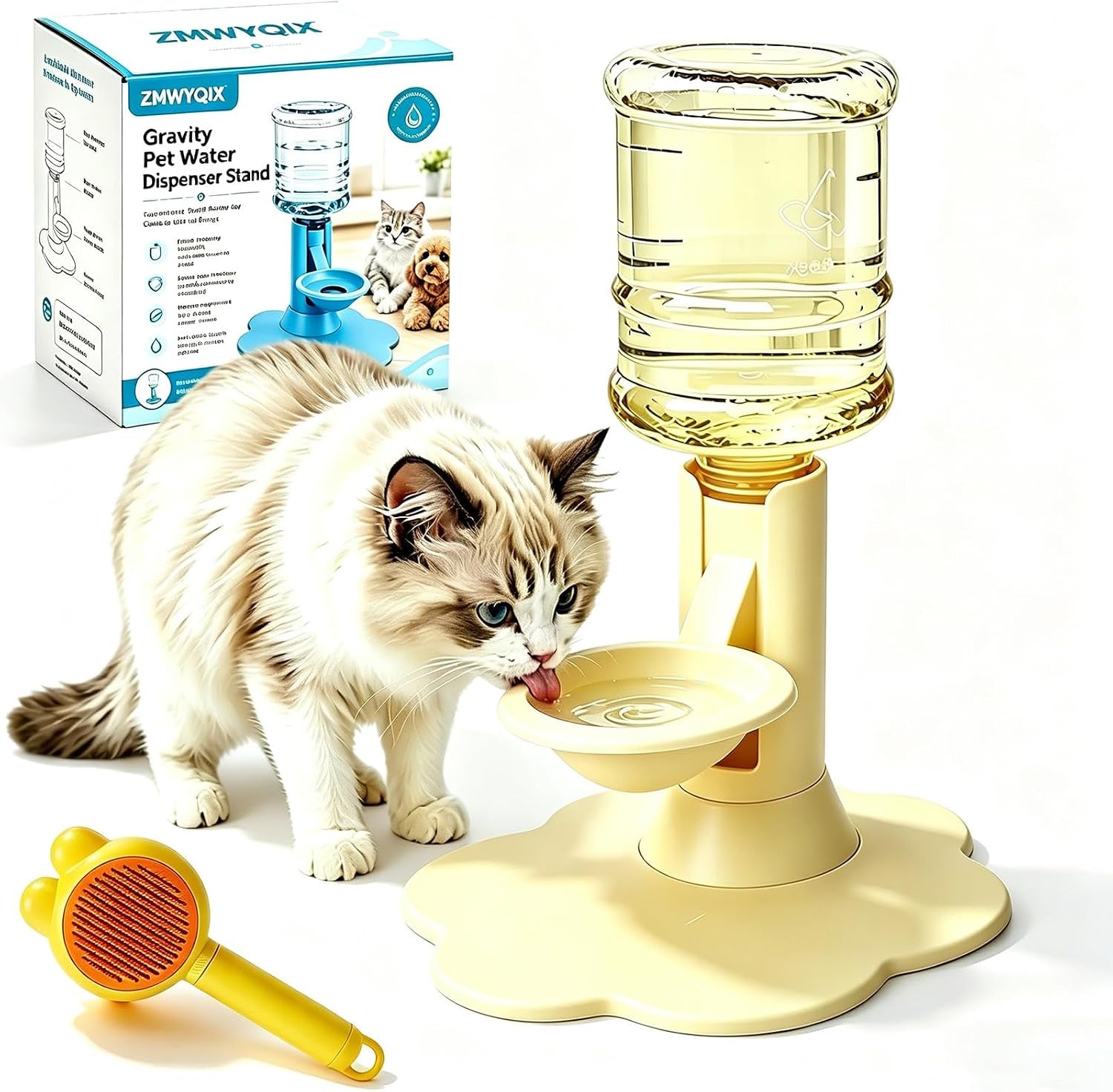 gravity-cat-water-dispenser-stand-spill-proof-gravity-self-refilling-cat-dog-water-bowl-anti-tip-cat-water-bowl-with-suction-base-keeps-water-clean-and-fresh-for-messy-pets-blue