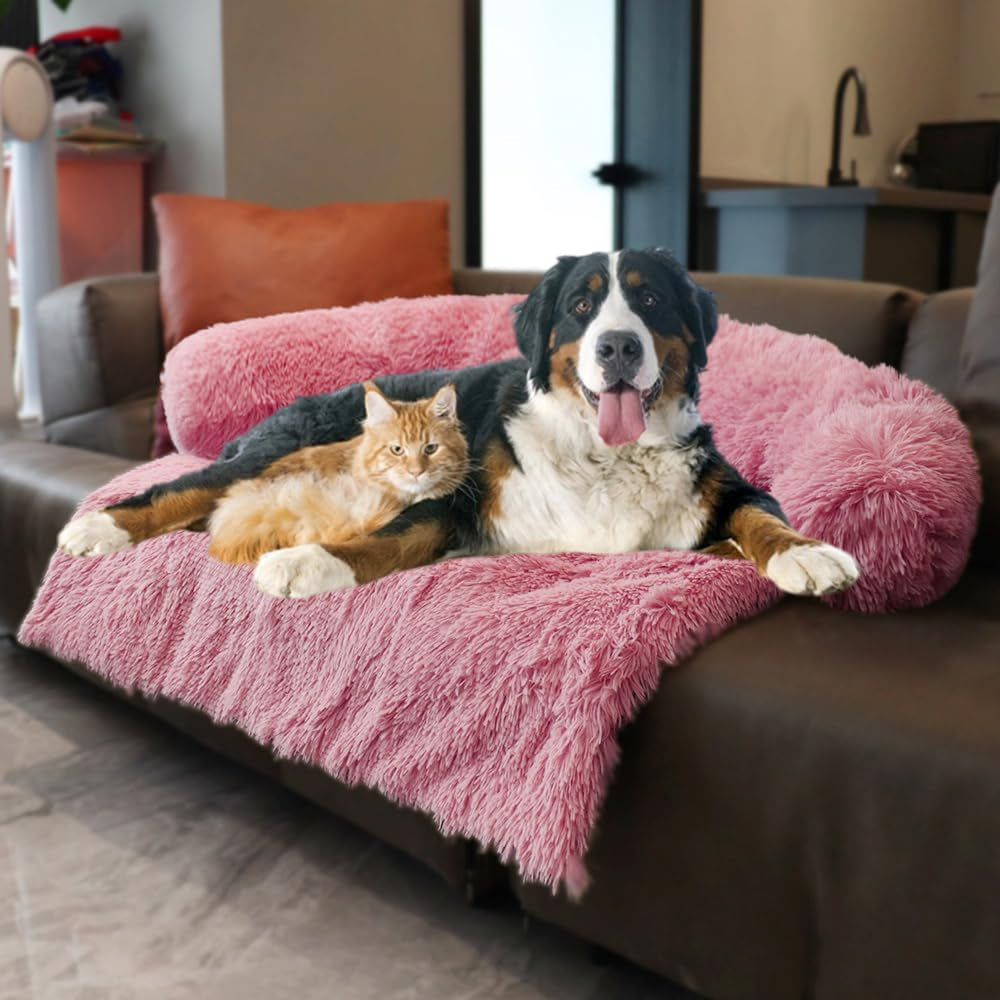 calming-dogs-cats-bed-mats-dog-pad-washable-removable-couch-cover-plush-long-fur-mat-for-pets-waterproof-lining-perfect-for-small-medium-and-large-dogs-and-cats-gradient-gray-36x31