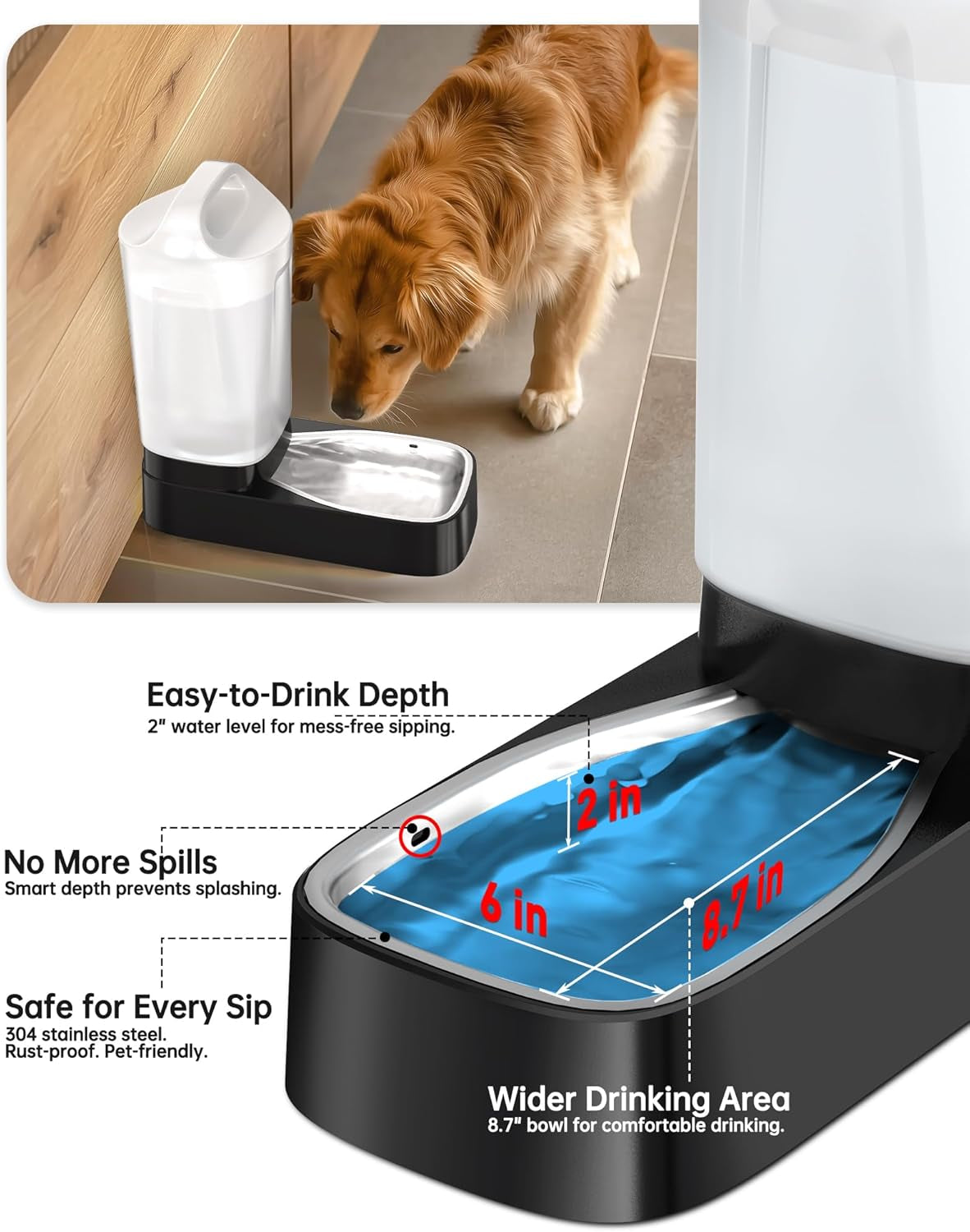 automatic-dog-water-bowl-dispenser-2-4-gallon-gravity-pet-water-dispenser-with-304-stainless-steel-bowl-dog-auto-feeders-bowls-self-waterer-easy-carry-handle-for-large-dogs-cats-multi-pet-home