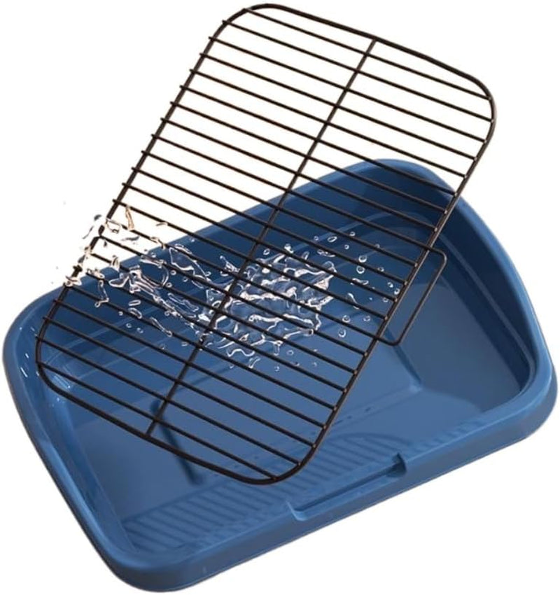 mesh-dog-potty-tray-removable-stable-structure-indoor-outdoor-dog-training-toilet-litter-box-for-small-medium-dogsgrey