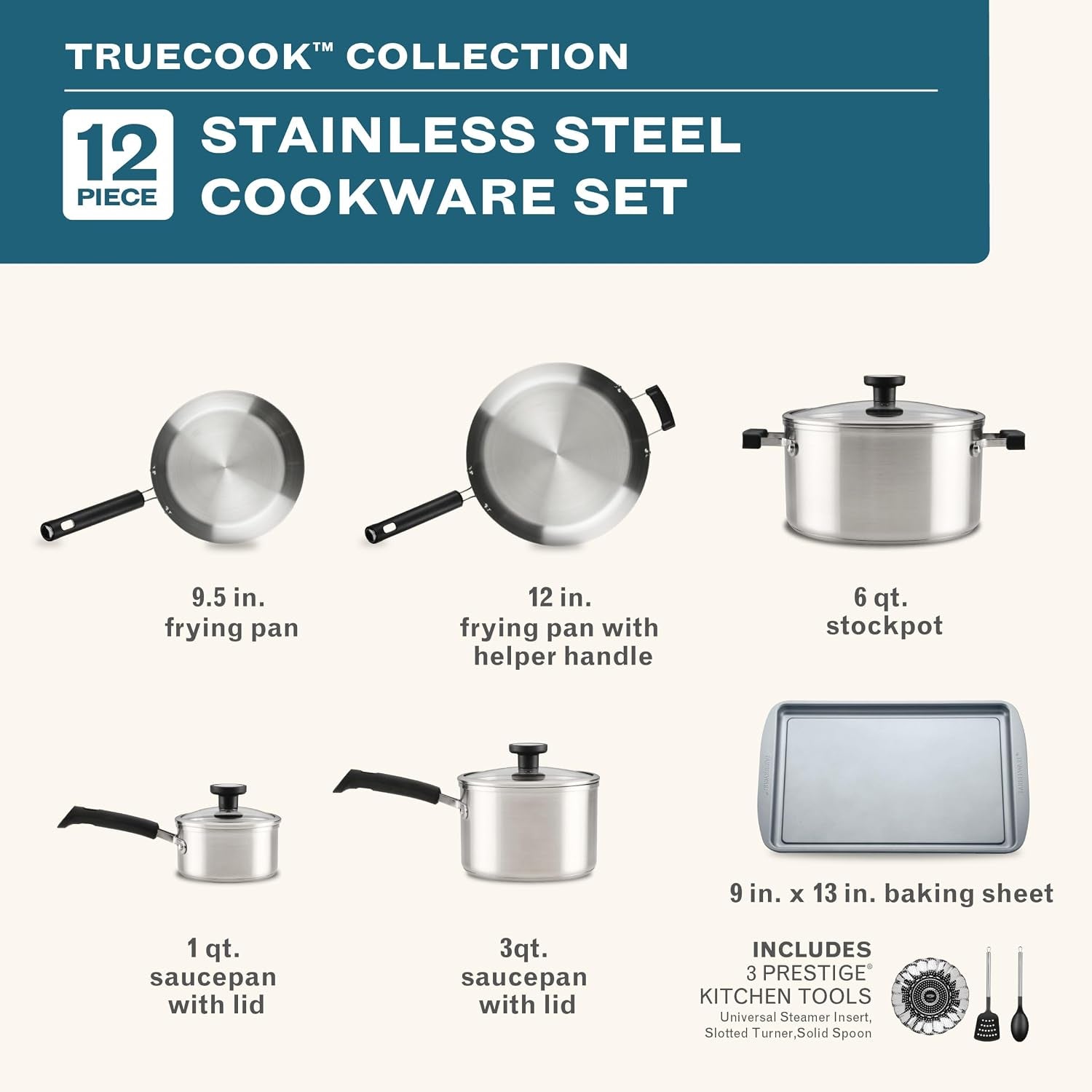 truecook-stainless-steel-cookware-set-12-piece-silver-premium-stainless-steel-pots-and-pans-set-dishwasher-safe-oven-safe-to-350-f-compatible-with-gas-electric-induction