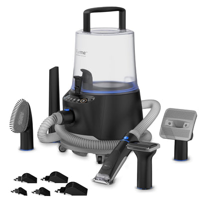 FURME Professional plus Pet Grooming Vacuum Kit - Cat & Dog Grooming Kit for Easy Pet Care at Home, Quiet & Safe Dog Hair Remover Machine with Brush, Clipper, Shedding & Cleaner Tools & 2L Canister11