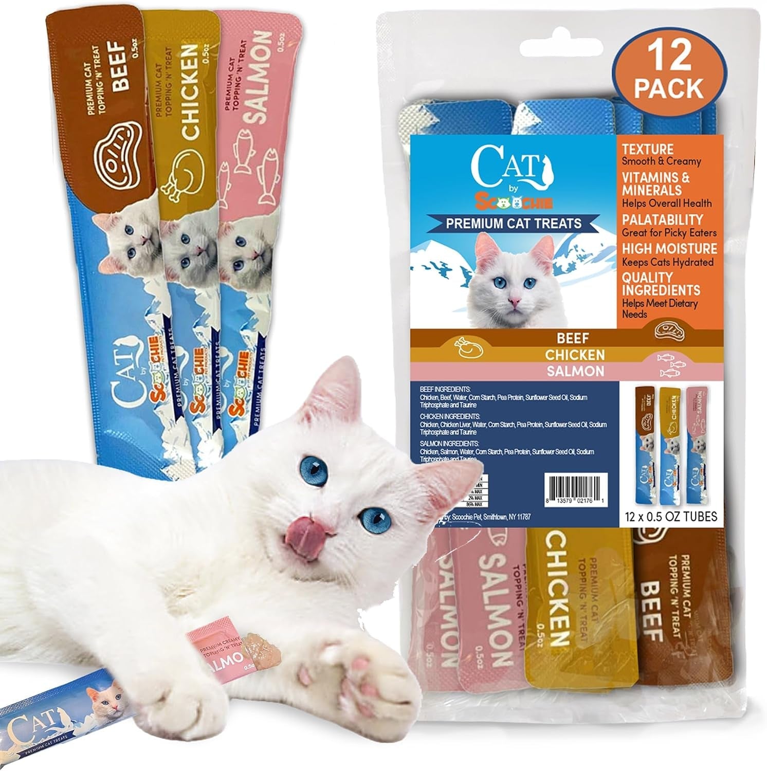 scoochie-pet-cat-lick-treats-chicken-salmon-beef-0-5oz-12-pack-variety-pack-chicken-salmon-beef-creamy-puree-no-chewing-great-for-all-cats-especially-seniors