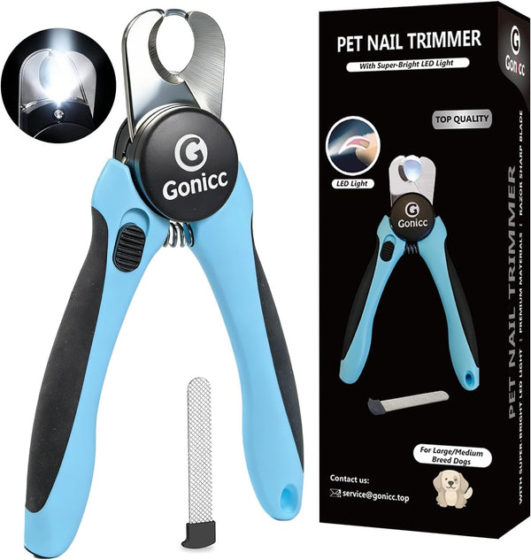 Gonicc Professional Dog & Cat Pets Nail Clippers & Trimmers | with Safety Guard to Avoid Overcutting, Free Nail File, Razor Sharp Blade - Professional Grooming Tool for Pets8