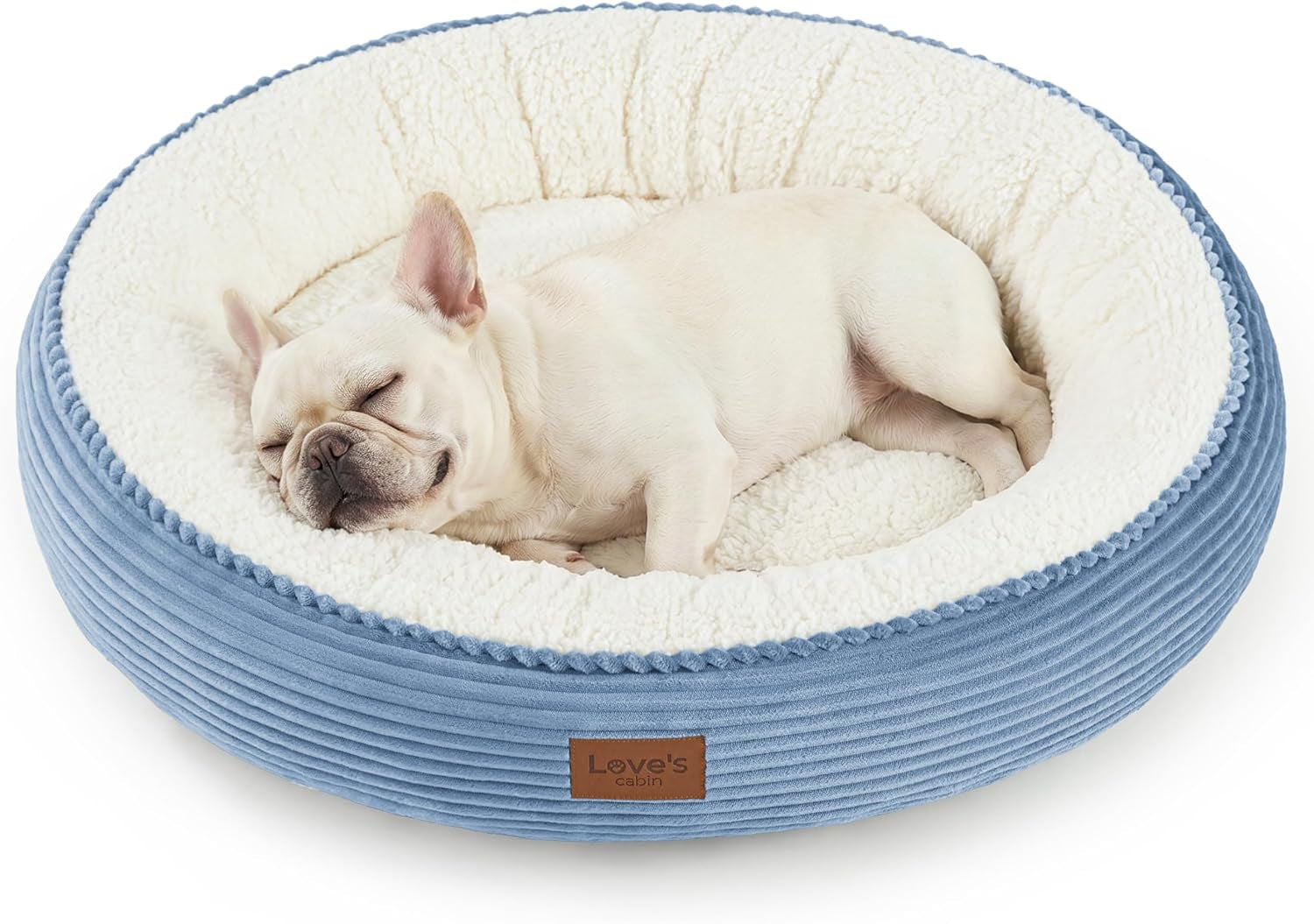 loves-cabin-round-donut-cat-and-dog-cushion-bed-20in-bed-for-cats-or-small-dogs-anti-slip-water-resistant-bottom-super-soft-durable-fabric-pet-beds-washable-luxury-cat-dog-bed-gray