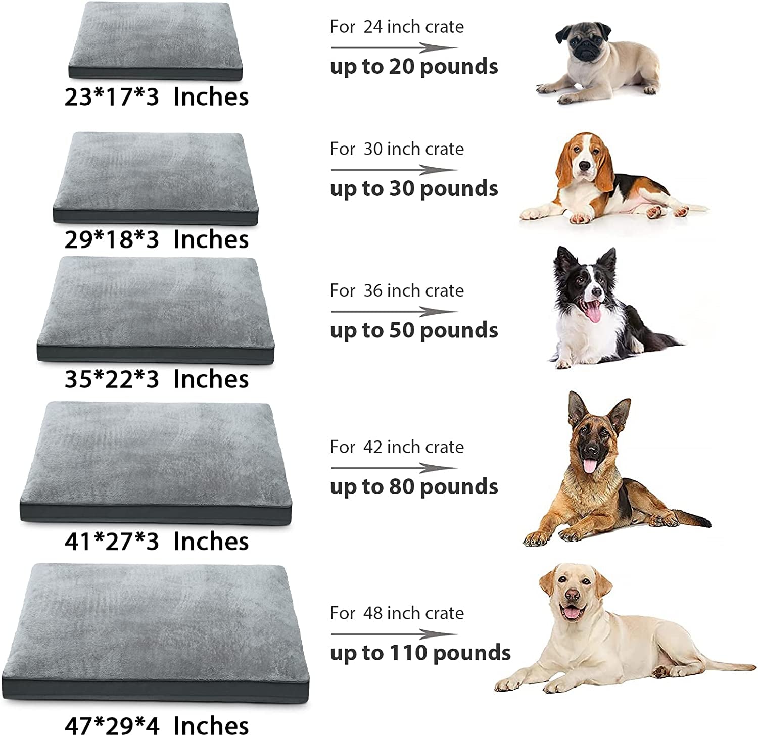 dog-crate-bed-waterproof-deluxe-plush-dog-beds-with-removable-washable-cover-anti-slip-bottom-pet-sleeping-mattress-for-large-medium-jumbo-small-dogs-41-x-27-inch-gray