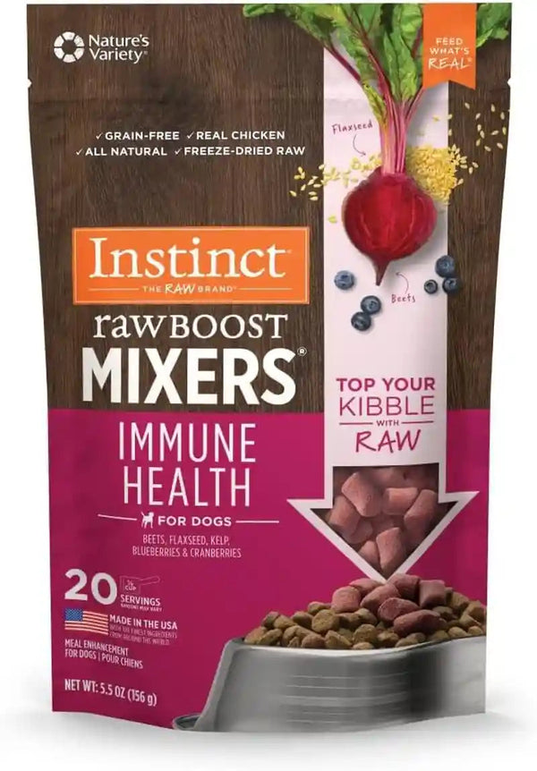 Instinct Freeze Dried Mixers, Dog Food Toppers, Gut Health, 5.5 Oz. Bag15