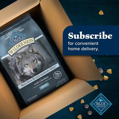 Blue Buffalo Wilderness Chicken Adult Dry Dog Food with Wholesome Grains + Antioxidant-Rich Fruits & Veggies, 39G Protein, Vibrant Energy for an Active Life, Made with Natural Ingredients, 28 Lbs.11