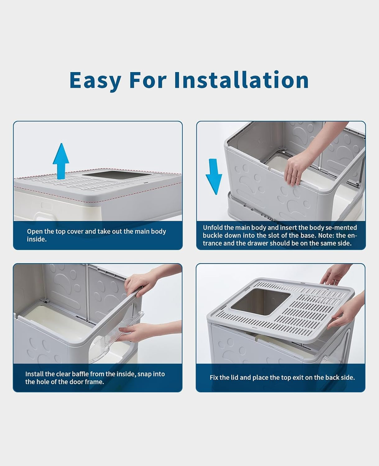 medario-cat-litter-box-with-litter-mat-and-scoop-large-covered-litter-box-with-lid-enclosed-kitty-box-front-entry-top-exit-odor-control-easy-to-clean-grey