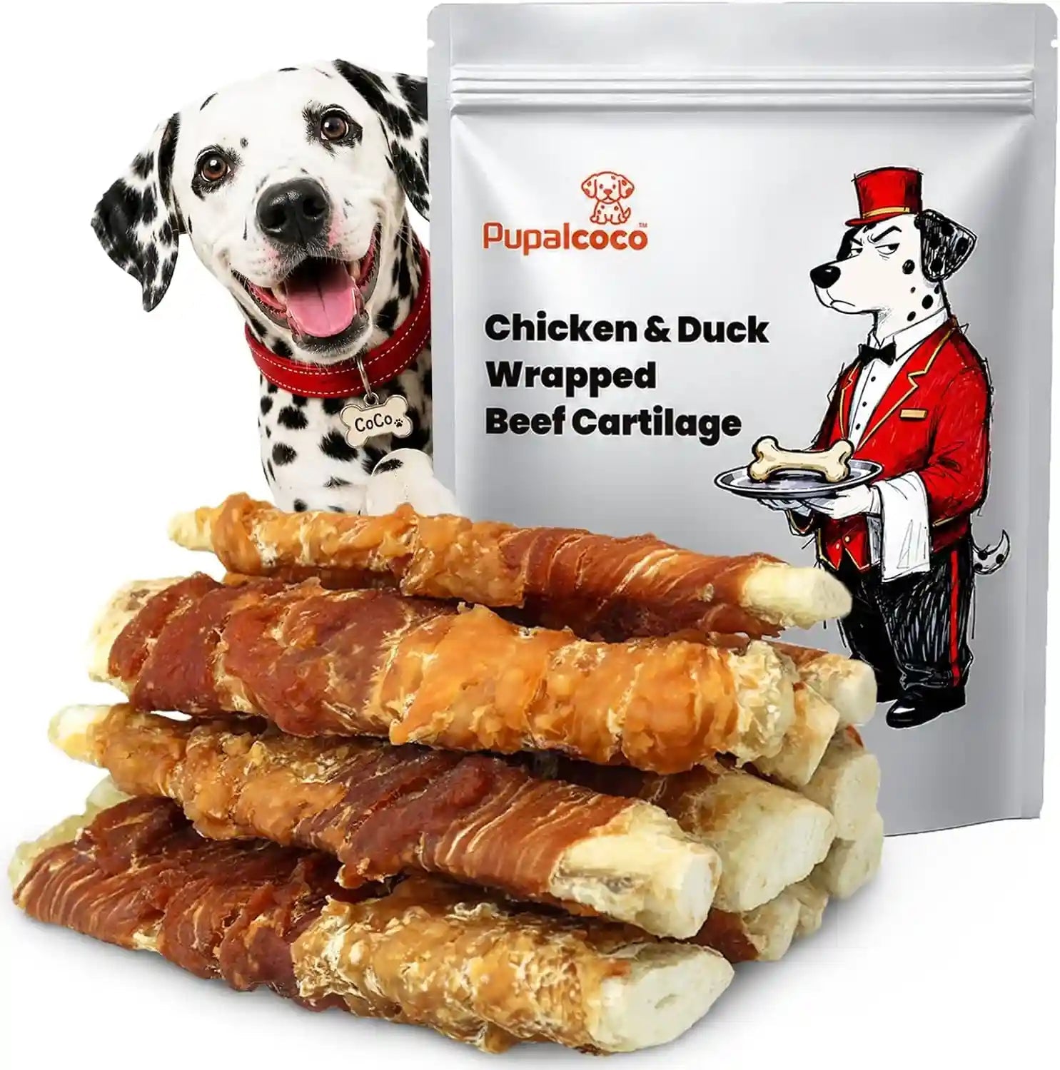 dog-treats-chicken-duck-jerky-wrapped-beef-cartilage-sticks-dental-chews-natural-long-lasting-dog-bones-snack-rawhide-free-healthy-dog-training-treats-for-small-medium-large-dogs-10-6oz
