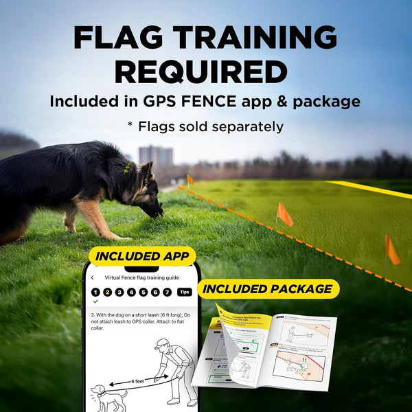 Dogtra GPS Fence – No Subscription, Custom Wireless Dog Fence with App, Smart Guidance & Return Reminder Tone/Vibration/Correction, IPX9K Waterproof Rechargeable Collar, Safe Freedom for Dogs 15 Lbs+8