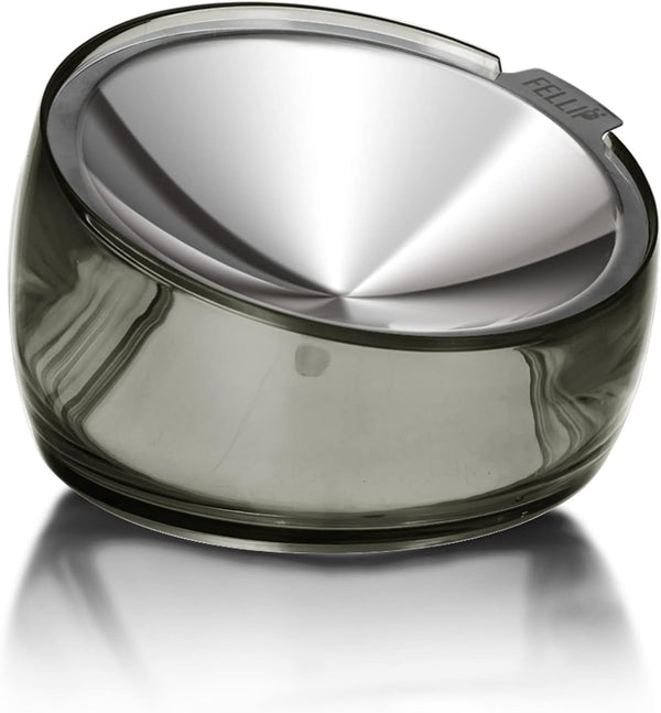 Felli Oblik Elevated Cat Bowl Removable Stainless Steel Wide Dish for Dry Wet Food Feeding & Dishwasher Clean, Slanted Whisker Fatigue Friendly Metal Plate (Classic, 0.5 Cups Shallow Dish)17