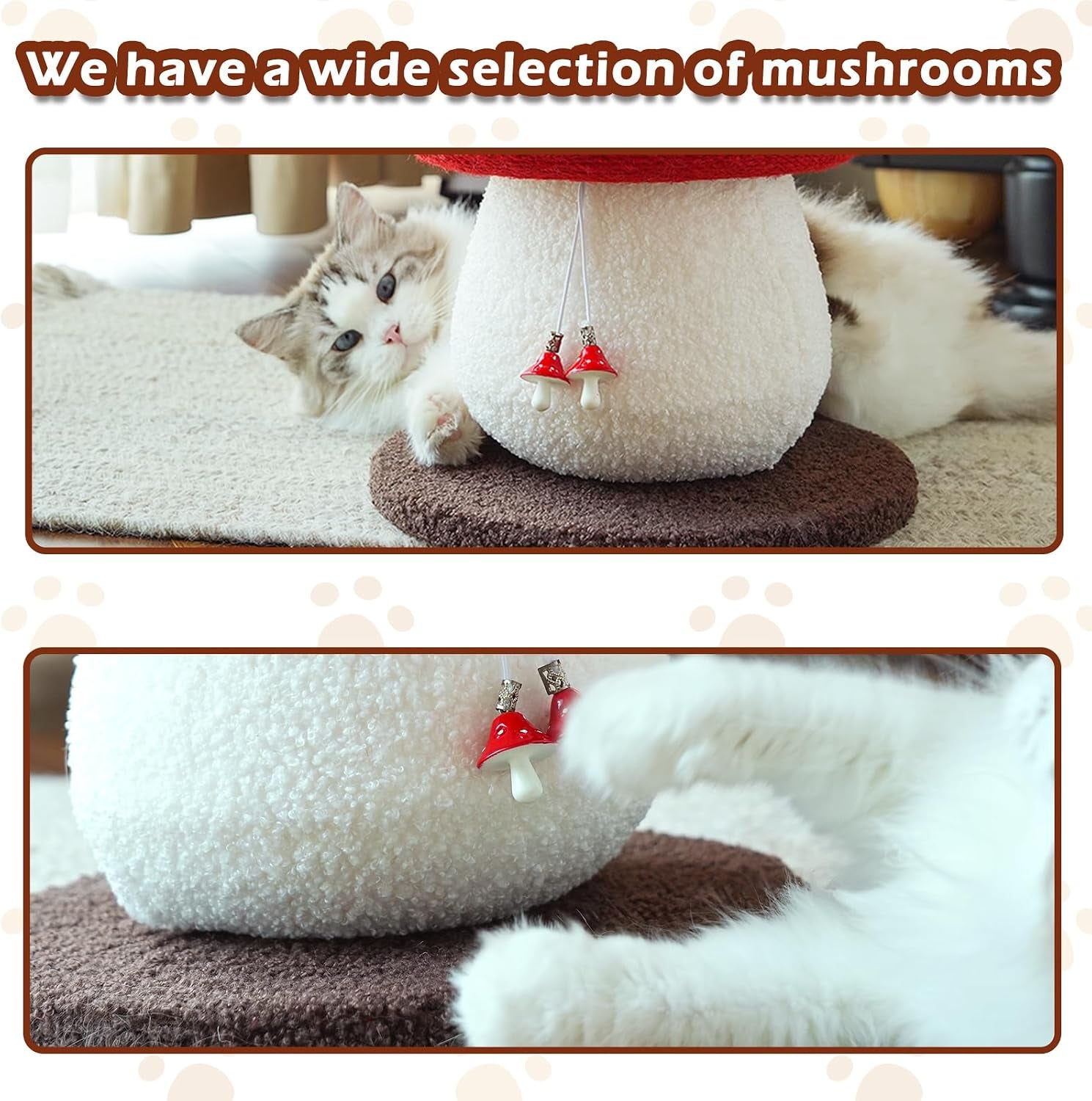 mushroom-cat-scratcher-sisal-cat-scratching-post-cute-red-mushroom-design-13-39-h-x-11-02-w-natural-sisal-rope-soft-plush-interactive-hanging-toy-for-indoor-cats
