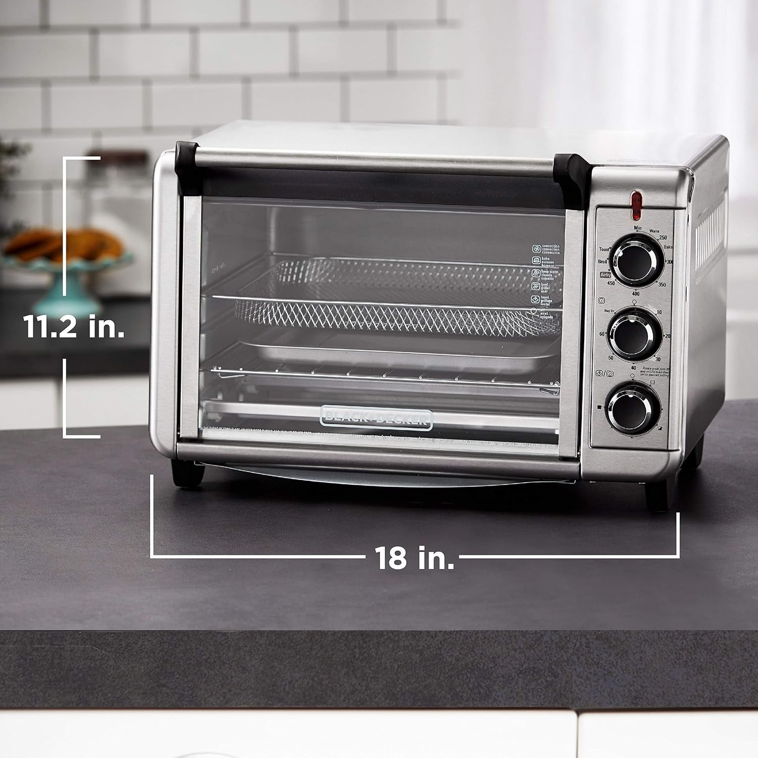 black-decker-crisp-n-bake-air-fry-toaster-oven-stainless-steel-to3215ss-6-slice