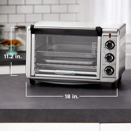 BLACK+DECKER Crisp 'N Bake Air Fry Toaster Oven, Stainless Steel, TO3215SS, 6 Slice8