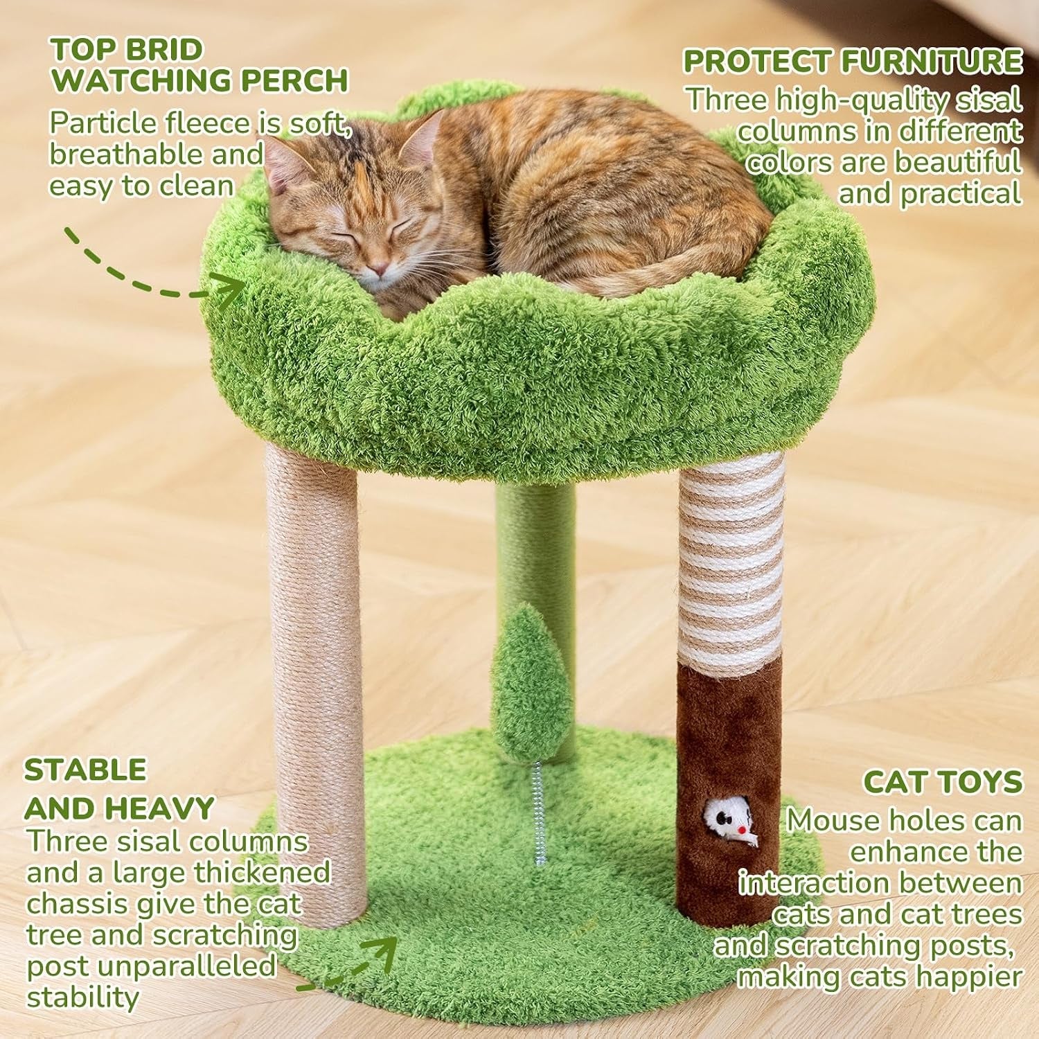 woochpet-20-inch-small-cat-tree-for-indoor-cats-and-kittens-cat-tower-with-3-sisal-scratching-posts-removable-washable-perch-bed-hanging-toy-ball-compact-cat-condo-for-small-spaces