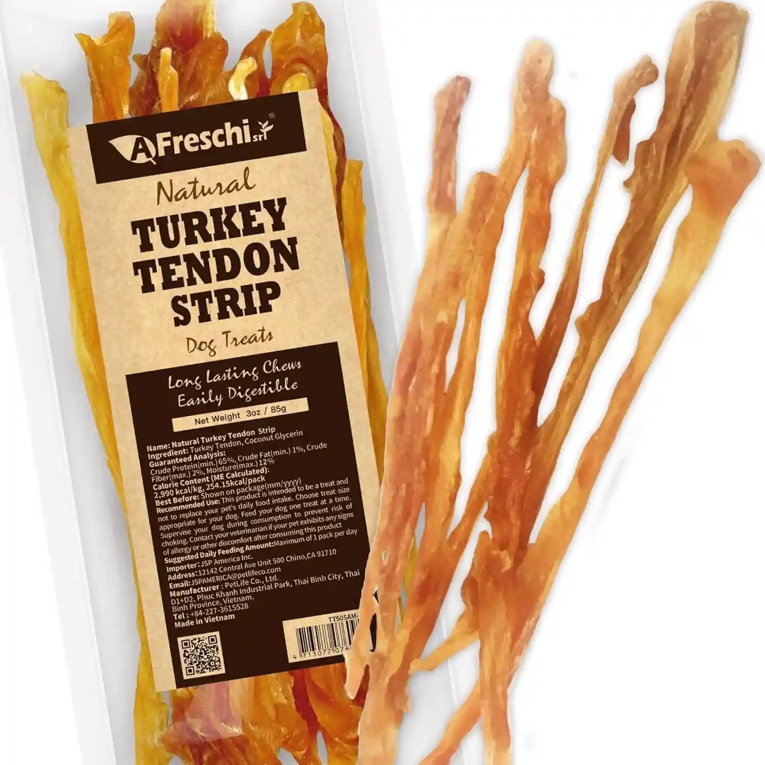 a-freschi-srl-turkey-tendons-for-dogs-usa-sourced-human-grade-rawhide-free-long-lasting-puppy-chews-all-natural-hypoallergenic-dog-treats-for-small-breeds-strips-3oz-pack