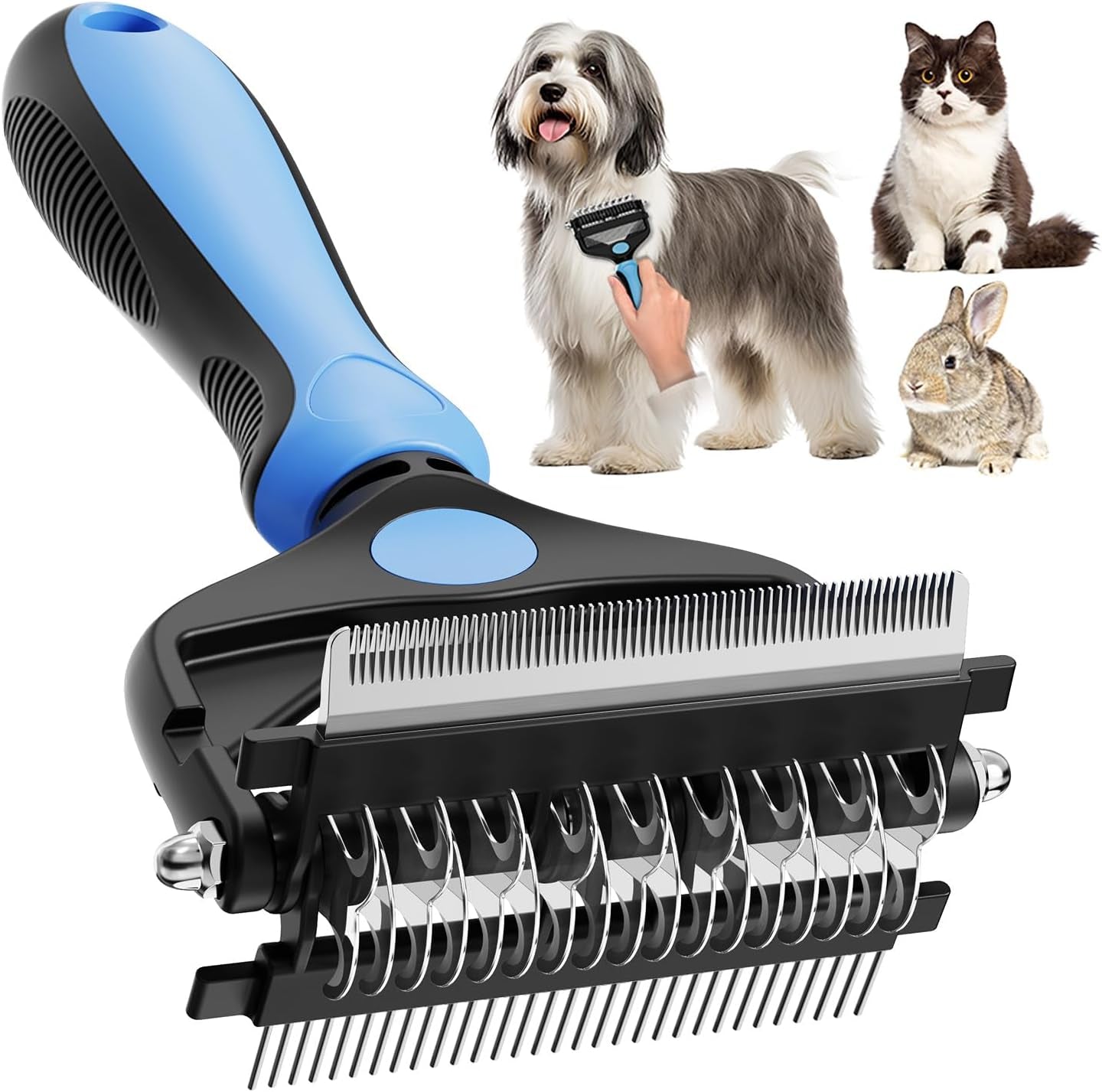 3-in-1-professional-pet-grooming-brush-for-dogs-cats-dematting-comb-undercoat-rake-deshedding-tool-for-long-short-hair-heavy-shedding-matted-fur-blue