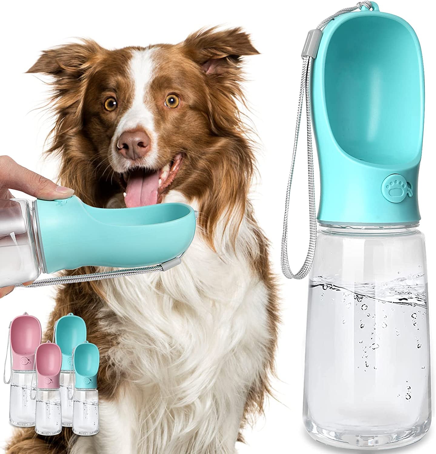 kalimdor-dog-water-bottle-leak-proof-portable-puppy-water-dispenser-with-drinking-feeder-for-pets-outdoor-walking-hiking-travel-food-grade-plastic-19oz-blue