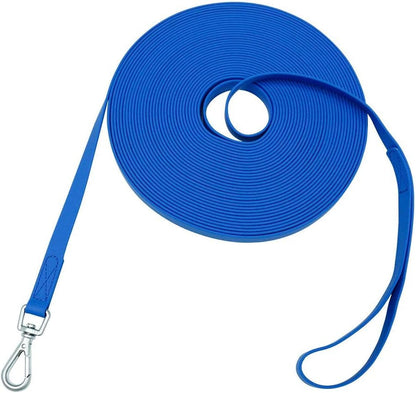 Waterproof Dog Training Leash 50FT 30FT 15FT 10FT 5FT Heavy Duty Recall Long Lead for Large Medium Small Dogs (30FT, Orange)10