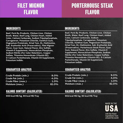 Cesar Wet Dog Food, Steak Lovers Variety Pack, 3.5 Oz, 36 Count | Real Meat #1 Ingredient, Easy Peel Trays, 100% Complete & Balanced, No Fillers, No Added Sugar, No Artificial Flavors10