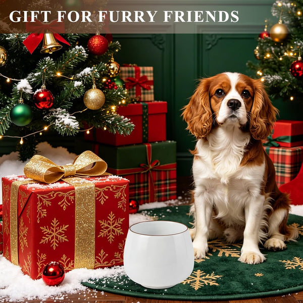 2 Pack 37 Oz Long Ear Dog Bowl, Ceramic Dog Water Bowls for Spaniel Cocker | Long Eared Dog Bowl No Spill Water and Food Pet Bowls for Spaniel Cocker Beagle Bassett Hound7
