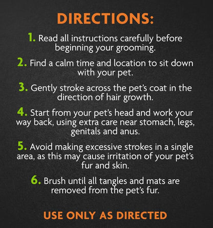 Furminator Dog/Cat Grooming Rake, Grooming Tool, Removes Loose Hair and Tangles, Gray | Removes Loose Hair & Tangles, Rotating Metal Teeth Help Prevent Mats, Use Daily to Maintain a Healthy Coat8