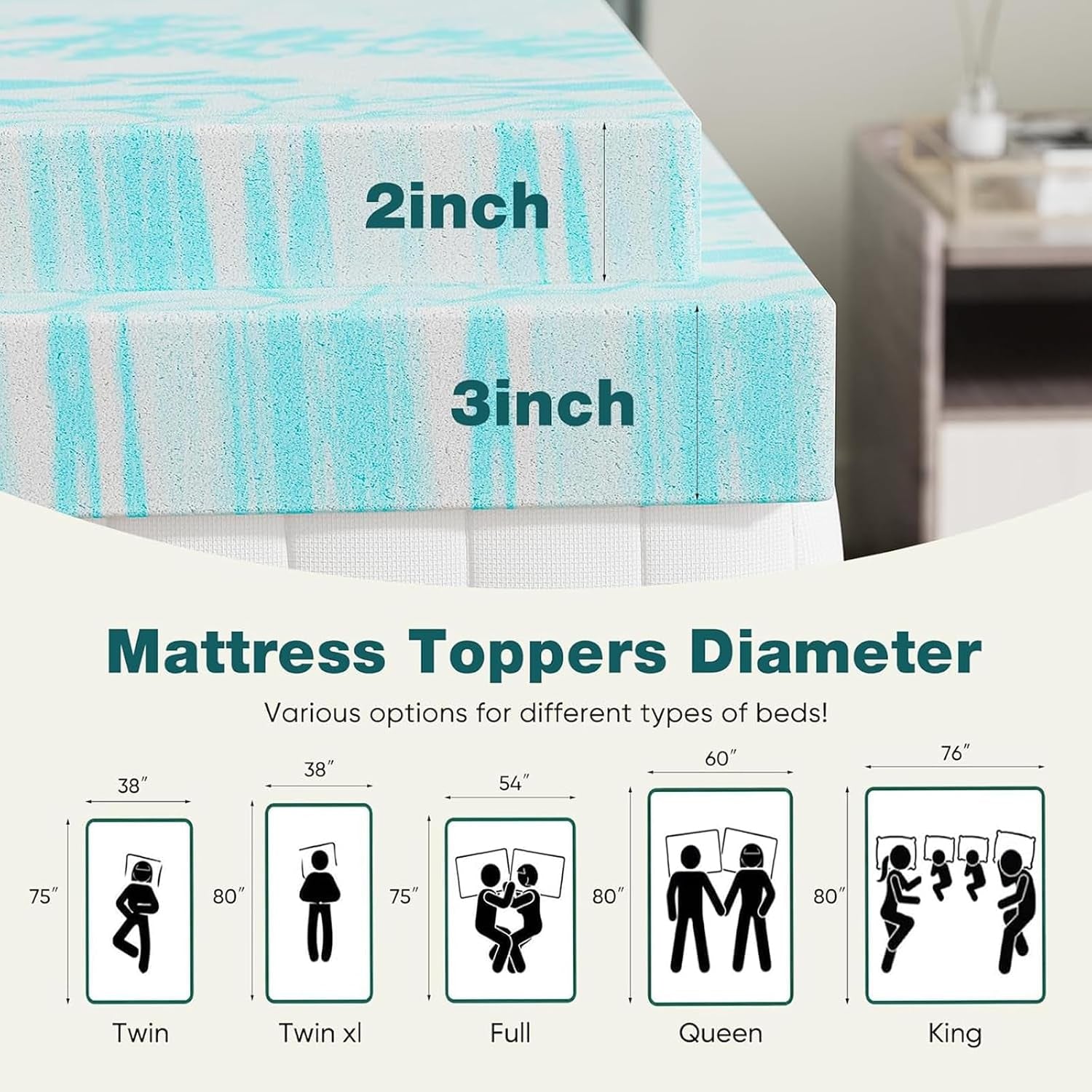 memory-foam-mattress-topper-full-size-3-inch-cooling-pad-cooling-gel-infused-ventilated-breathable-toppers-pad-rv-camper-sofa-bed-use-blue