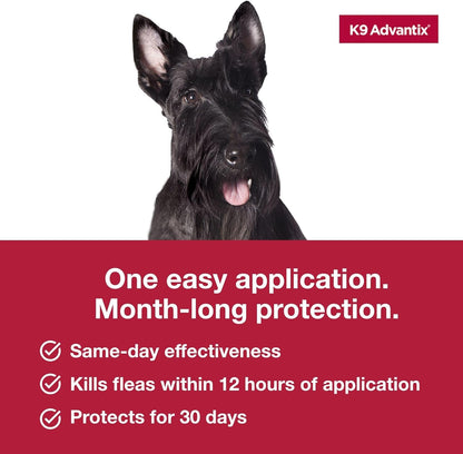 K9 Advantix Flea, Tick & Mosquito Prevention for Dogs 11-20 Lbs. | Flea Drops for Medium Dogs | Apply Monthly | 2 Treatments5