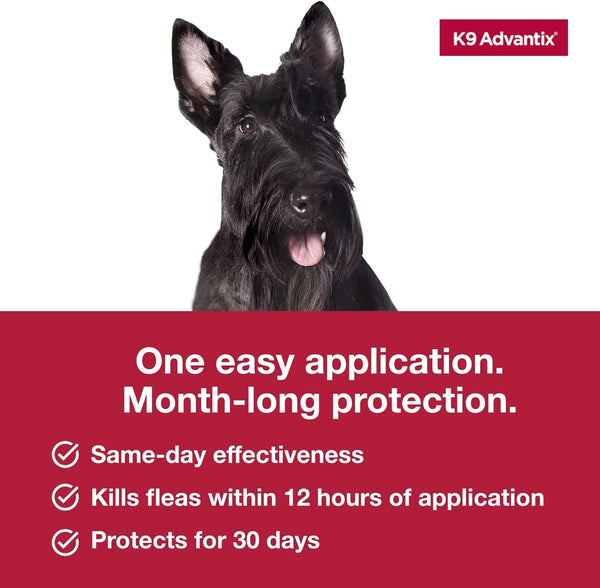 K9 Advantix Flea, Tick & Mosquito Prevention for Dogs 11-20 Lbs. | Flea Drops for Medium Dogs | Apply Monthly | 2 Treatments5