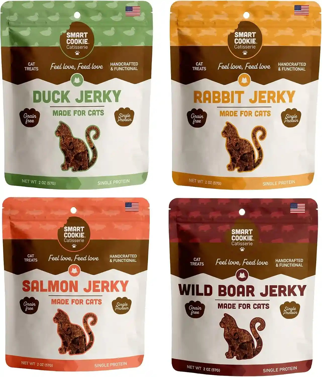 smart-cookie-salmon-jerky-cat-treats-real-salmon-flaxseed-omega-3s-for-skin-coat-grain-free-high-protein-handcrafted-natural-treat-made-in-the-usa-pack-of-1
