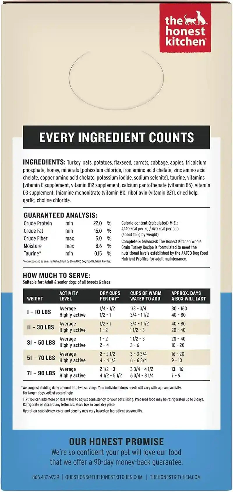 the-honest-kitchen-wholemade-whole-grain-turkey-recipe-human-grade-dehydrated-dog-food-just-add-water-supports-digestion-skin-coat-topper-for-dry-or-wet-dog-food-10-lb-box-makes-40-lbs